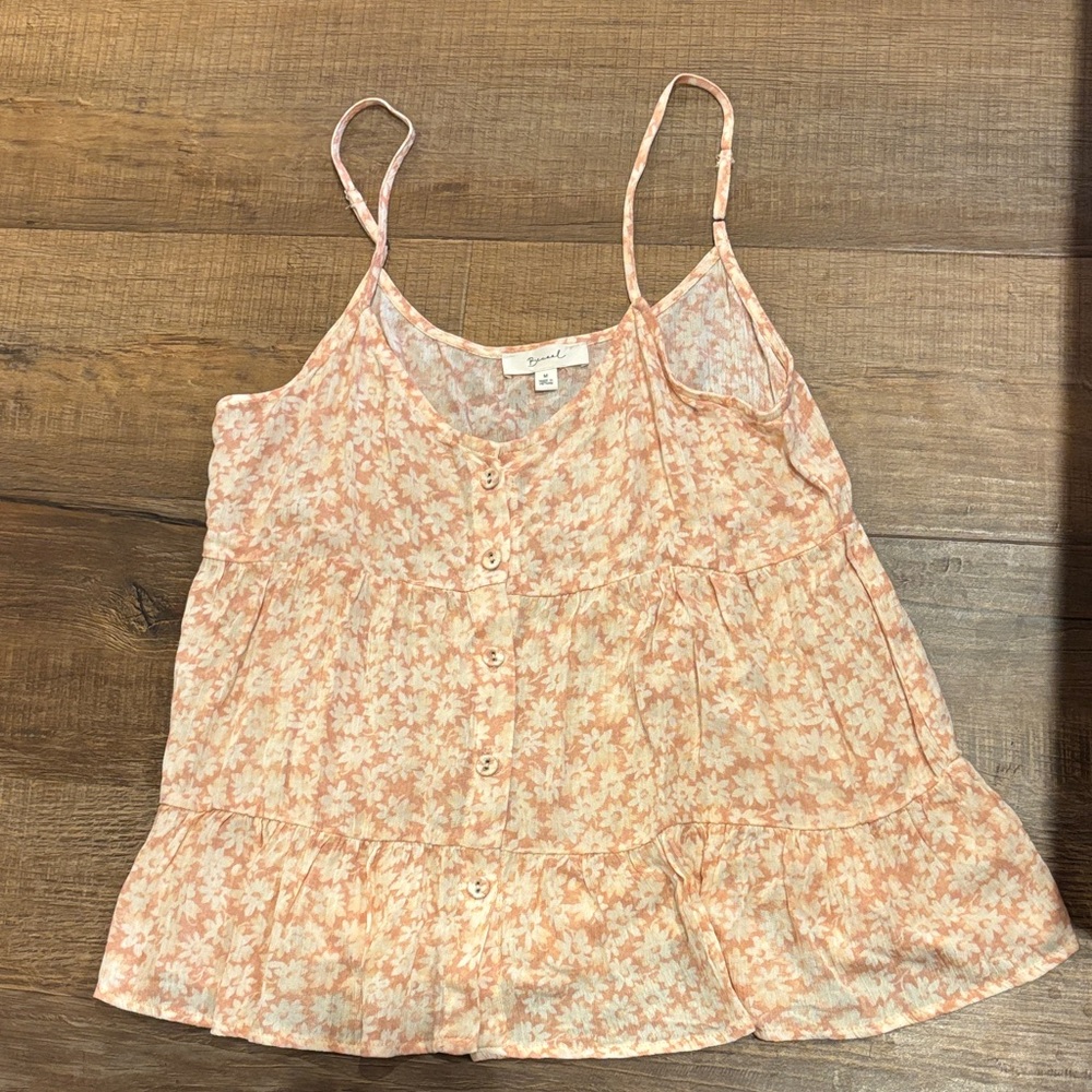 BE COOL Peach Floral Camisole